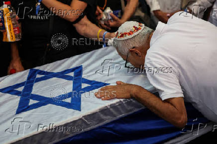 Funeral of hostage Yonatan Samerano, in Tel Aviv