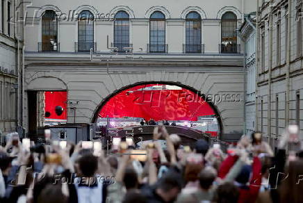 General rehearsal of the Scarlet Sails celebration in Saint Petersburg