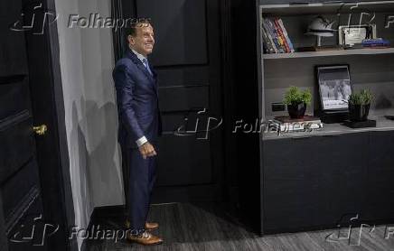 O governador de SP, João Doria, em seu gabinete no Palácio dos Bandeirantes 