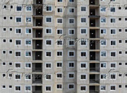 Obras de edifício no bairro do Ipiranga, na zona sul de São Paulo