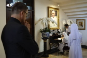 People sign condolence book at Vatican embassy in Bangkok following Pope Francis's death