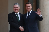 Turkmen Leader Gurbanguly Berdimuhamedow visits France
