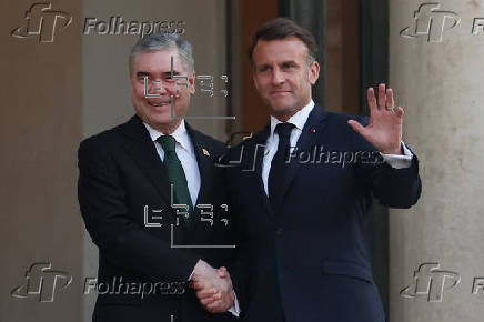 Turkmen Leader Gurbanguly Berdimuhamedow visits France