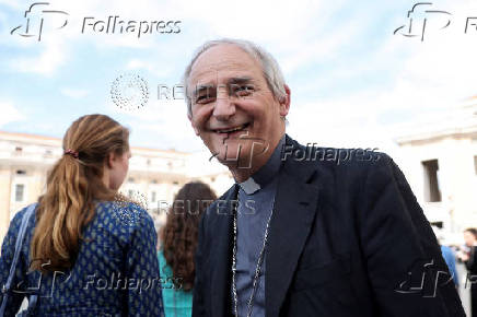 FILE PHOTO: General congregation meeting ahead of the conclave to elect the next pope, as seen from Rome