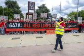 Doctors Without Borders protest against militarization of aid to Gaza