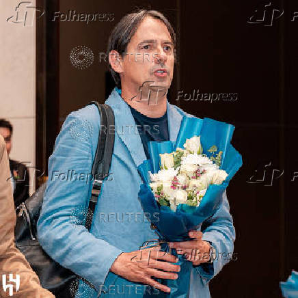 New Al Hilal coach Simone Inzaghi arrives in Riyadh to coach his new football team