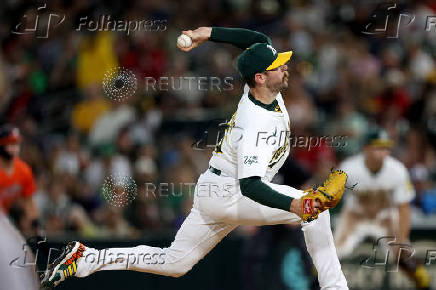 MLB: Baltimore Orioles at Athletics