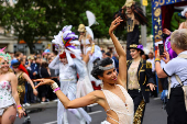 Annual street parade, which is part of the Carnival of Cultures celebrating the multi-ethnic diversity of the city, in Berlin