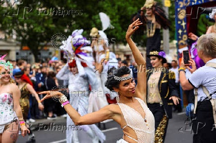 Annual street parade, which is part of the Carnival of Cultures celebrating the multi-ethnic diversity of the city, in Berlin