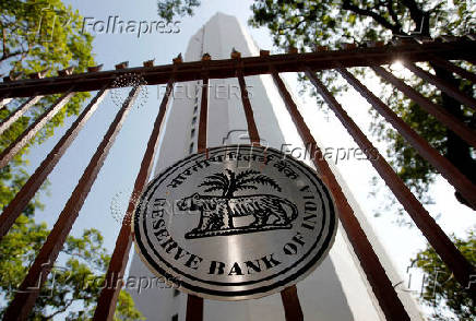 FILE PHOTO: FILE PHOTO: FILE PHOTO: Reserve Bank of India logo is pictured outside its head office in Mumbai