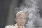 Pope Leo XIV celebrates a Mass for the Jubilee of Sport in St. Peter's Basilica, at the Vatican