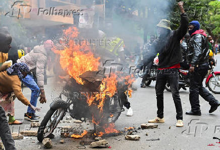 Demonstration against the death of Kenyan blogger Albert Ojwang who died in police custody, in downtown Nairobi
