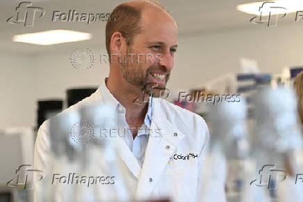 Prince William visits Earthshot Prize finalist Colorifix in Norwich
