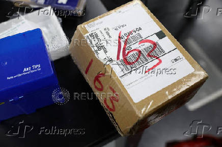 FILE PHOTO: Packaged chemicals that Reuters purchased from Chinese sellers, that can be used to make fentanyl, are seen at the Center for Forensic Science Research and Education in Horsham, Pennsylvania