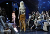 Recycled waste fashion show in Bangkok displays clothing created from trash