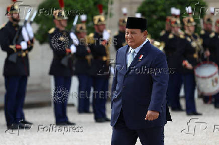 French President Macron meets Indonesian President Subianto, in Paris