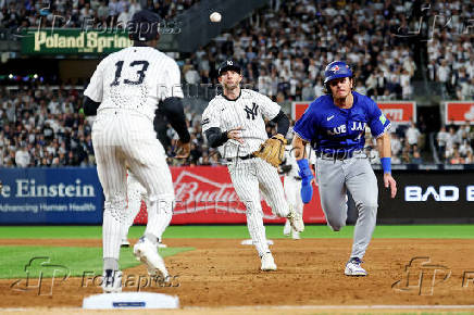 MLB: Playoffs-Toronto Blue Jays at New York Yankees