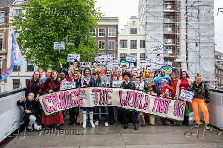 LGBTQ community demonstrates against hatred in Amsterdam