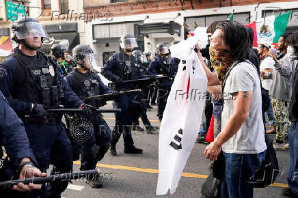 Protests against immigration sweeps continue, in Los Angeles