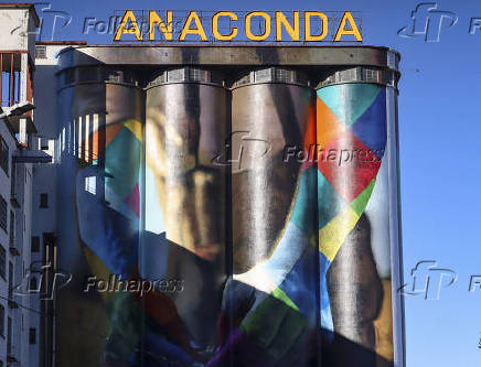 Arte de Eduardo Kobra no Moinho Anaconda