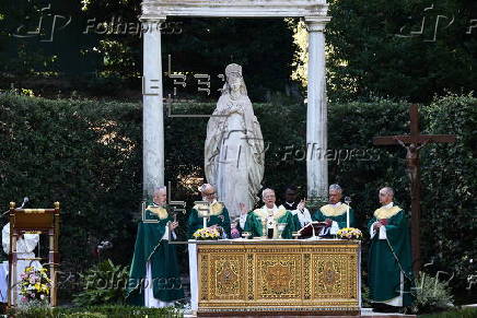 Pope Leo XIV leads the Mass for the Care of Creation in Castel Gandolfo