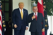 US President Trump meets Crown Prince Salman of Bahrain at the White House