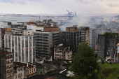 Incêndio atinge prédios no Centro Histórico de Salvador