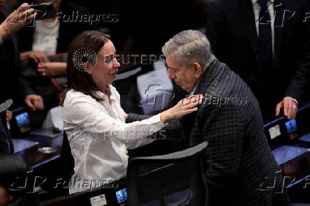 Tribute for Colombian Senator Miguel Uribe Turbay at Colombia's Congress, in Bogota