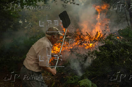 Incendio forestal en A Pobra de Trives