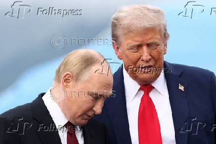 U.S. President Trump meets with Russian President Putin in Alaska