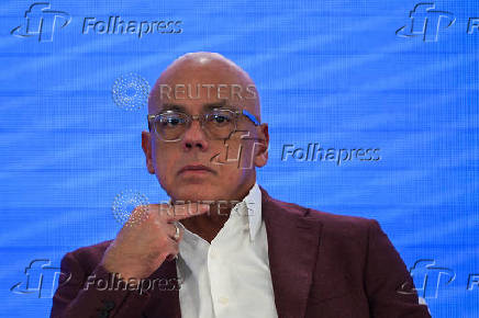 Venezuelan National Assembly's President Jorge Rodriguez attends a session of the National Council for Sovereignty and Peace, in Caracas