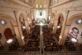 Mass in honor of late Pope Francis at the Latin Cathedral in Aleppo
