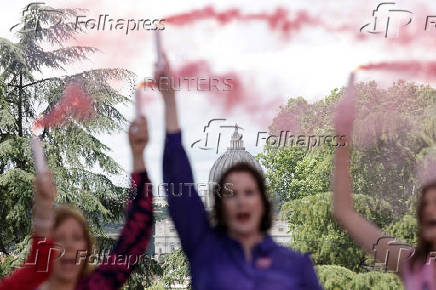 Women's Ordination Conference hold a protest in Rome