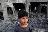 Aftermath of an Israeli strike on a house, in Khan Younis