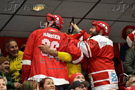 2025 IIHF Ice Hockey World Championship semi-finals - Switzerland vs Denmark