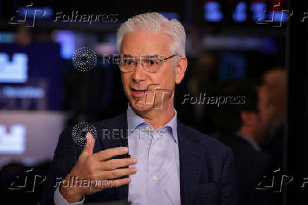 Wells Fargo CEO Charlie Scharf speaks during in interview with CNBC on the floor of the NYSE in New York