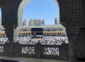 Muslims perform the farewell Tawaf ritual around the Kaaba at the Grand Mosque in the holy city of Mecca
