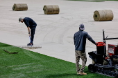 Natural grass installation for FIFA Club World Cub soccer in Atlanta