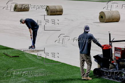 Natural grass installation for FIFA Club World Cub soccer in Atlanta