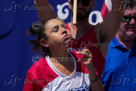 2025 Nathan's Famous International Hot Dog Eating Contest in New York City