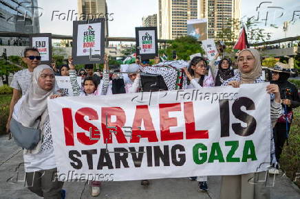 'March for Gaza' rally in Kuala Lumpur calls for end to starvation tactics in Gaza