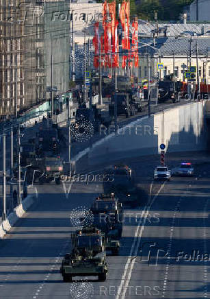Rehearsal for Victory Day parade in Moscow