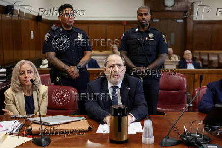 Weinstein appears at Manhattan Criminal Court for his rape and sexual assault trial in New York City