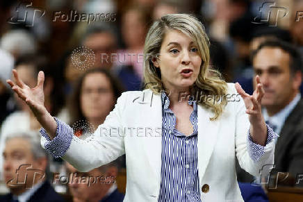 Canada's Minister of Industry Melanie Joly speaks during Question Period in the House of Commons on Parliament Hill in Ottawa