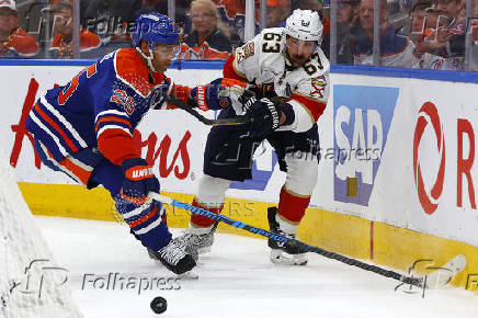 NHL: Stanley Cup Final-Florida Panthers at Edmonton Oilers