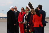 U.S. President Trump arrives in Calgary