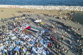 Flash mob in Naples for Gaza victims