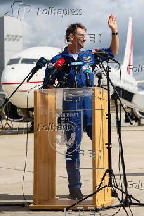 Polish astronaut Uznanski Wisniewski arrives in Cologne after completing Axiom 4 mission