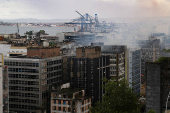 Incêndio atinge prédios no Centro Histórico de Salvador