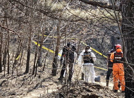 Aftermath of wildfire in southeastern South Korea